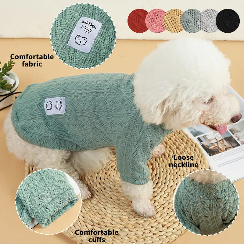 Pet Sweater,Dogs Bottoming Shirt,Winter Dogs,Puppy Cat Sweater Winter Warm Dog Clothes for Small Dogs