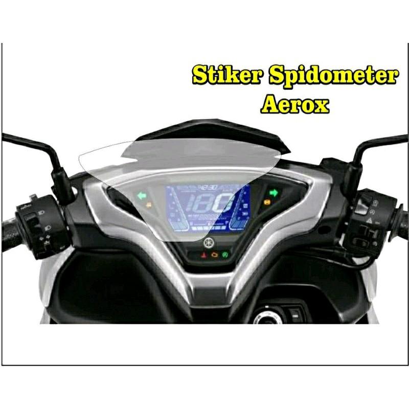 stiker anti gores spidometer aerox new Conected 2