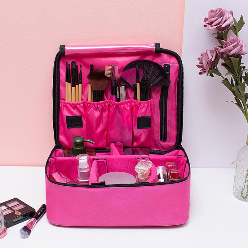 Product Introduction of Women Professional Large Makeup Bag Cosmetic Case Multifunction Storage Waterproof Portable Travel Make Up Handle Organizer Toiletry Kit Case 63