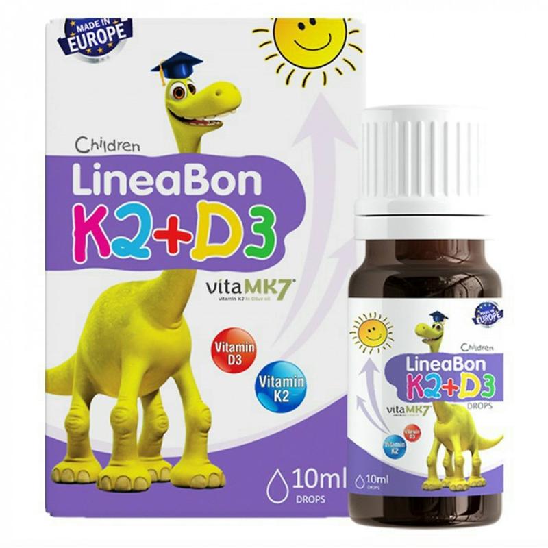  Vitamin LineaBon K2d3 Hỗ trợ tăng chiều cao hết còi xương cho trẻ sơ sinh Cho Bé 