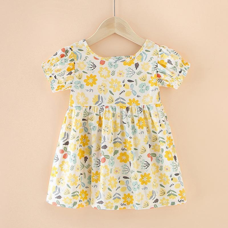 Product Introduction of Dress Baby Girl 0-5Tahun Baju Gaun Budak Perempuan Summer Cute Butterfly Floral Ruffled Sleeve Kids Princess Dresses Kanak Kanak 16