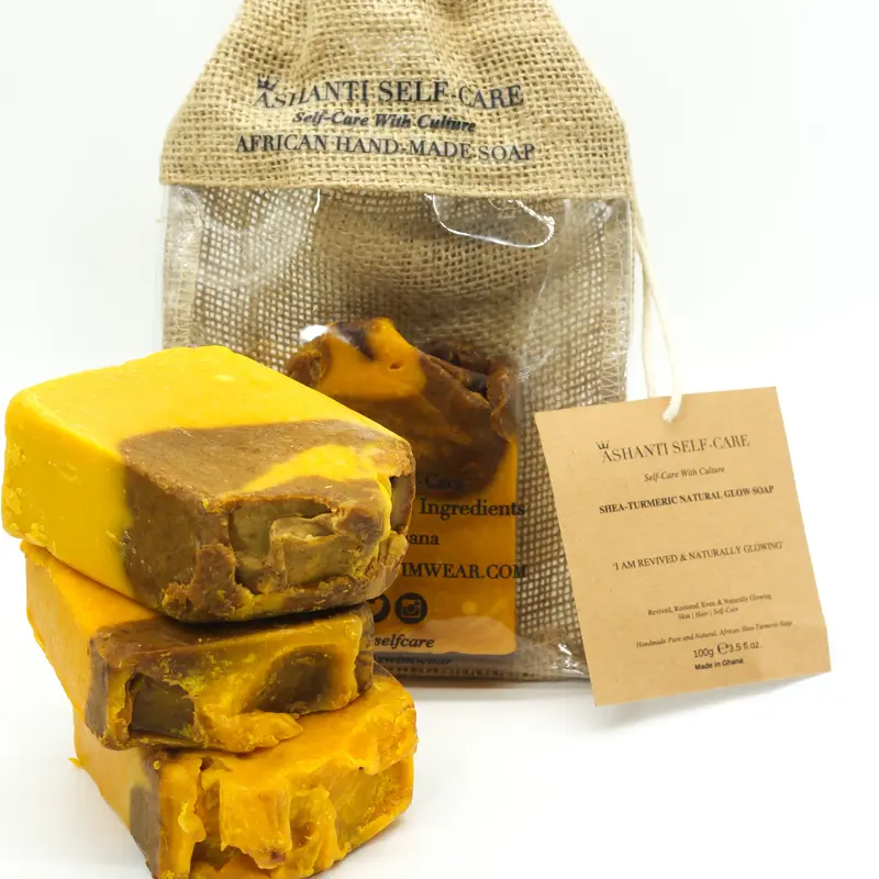 Shea-Turmeric Natural Glow Soap (Acne, Hyperpigmentation, Even Skin) business 0