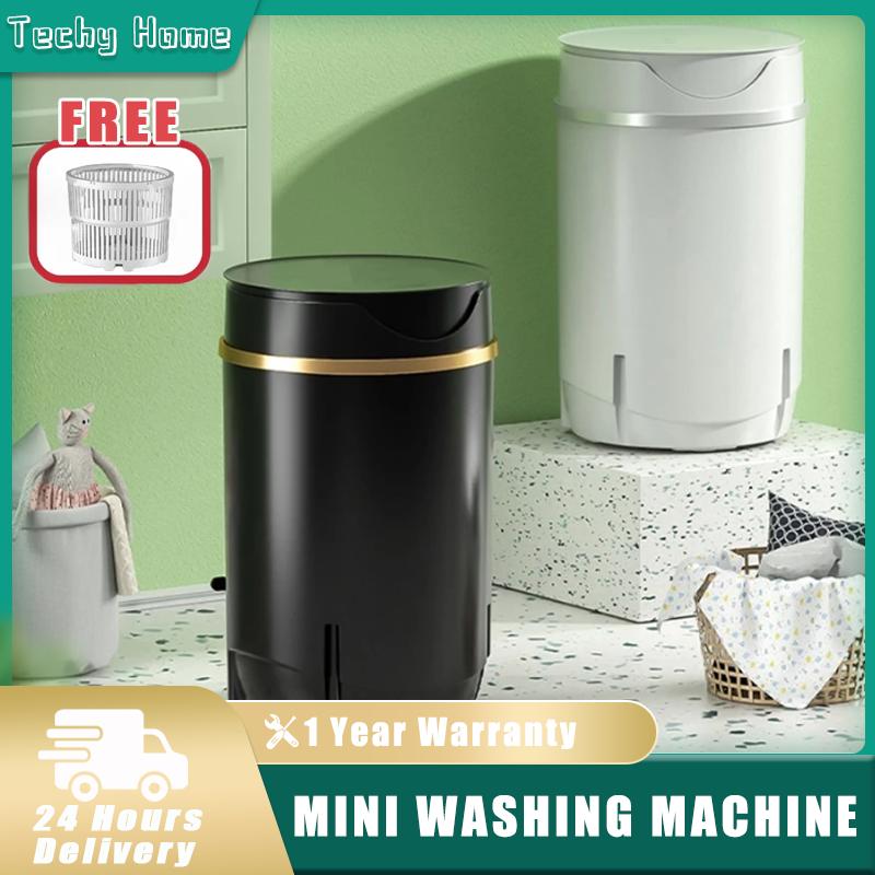 Techy Home Techy Home Mini Portable Washing Machine With Dryer Blue Light - TikTok ...