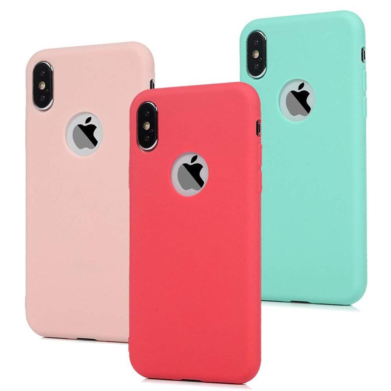 Product Introduction of Matte Silicone Candy Cover For iPhone X Xr Xs Max 12 mini 11 Pro Max 6 6S 7 8 Plus SE 2020 Flexible Gel Phone Protector Cases Accessory Cellphone Smartphone Protection Casing Protective Device Shockproof 10