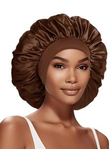 Gorro para dormir de color sólido, elástico y cómodo, suave gorro para el cabello para mujeres y niñas, accesorios de moda para uso diario