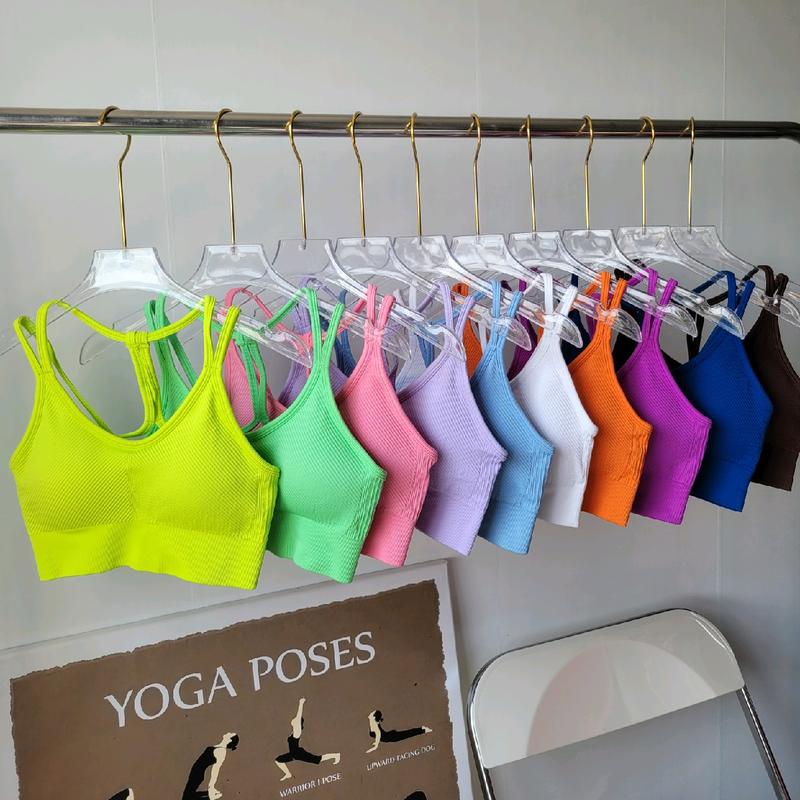 Bra dệt gân cao cấp tập gym yoga nữ Sport Top Tập Yoga Tập Thể Dục