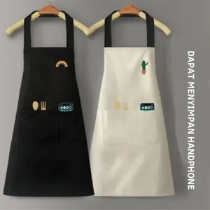 YHOME Apron Waterproof Celemek Masak Dapur Pria Wanita / Celemek Masak Dapur Barista Pria Wanita Waiters Coffee Original Y233