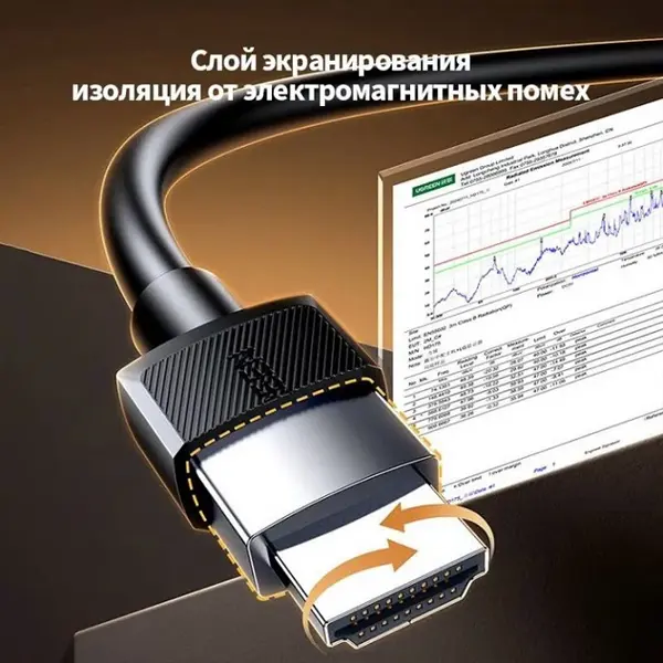Dây cáp HDMI 2.1 Ugreen 45432 2M 8K@60Hz, 4K@120Hz 48Gbps hỗ trợ HDR eARC 2