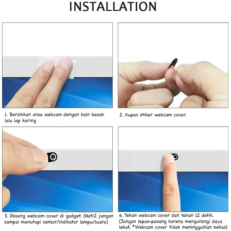 CUSTOM HARRY POTTER PART I PELINDUNG PENUTUP WEBCAM KAMERA COVER CAMERA DEPAN  LAPTOP 3