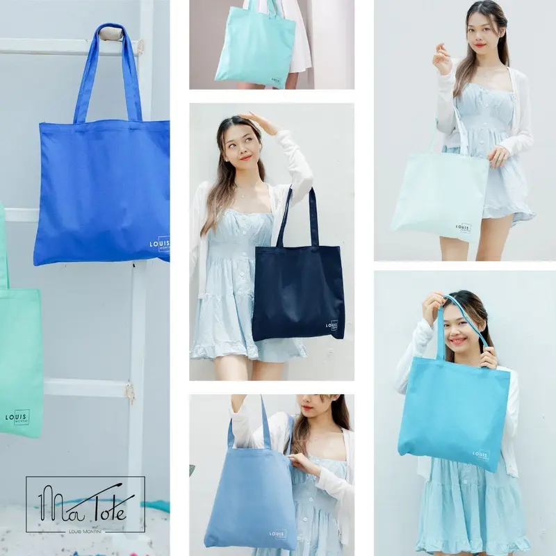 Túi tote vải chống nước Louis Montini (ma tote) CVR001 Bag Nhung 2