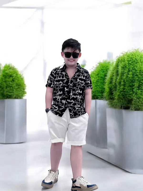 Bộ Quần Áo Sơ Mi Màu Beo Cho Bé Trai 12-52Kg 6
