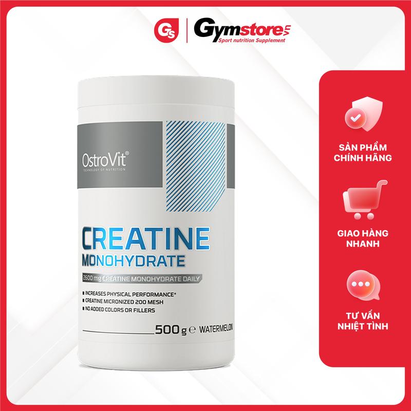 Bột hỗ trợ tập gym OstroVit Creatine Monohydrate, 500g (100 Servings) Gymstore