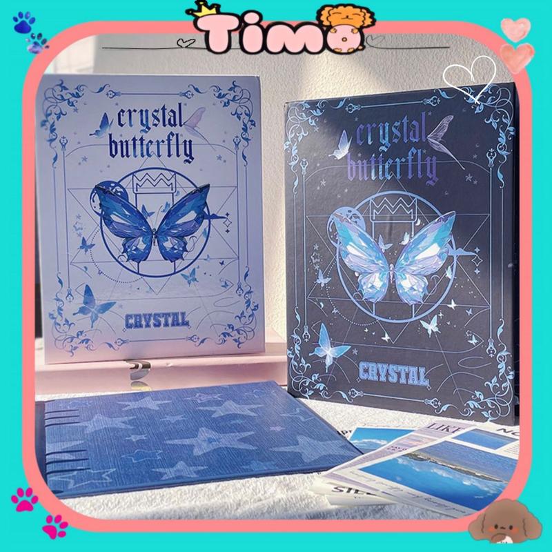 Sổ Đựng Card Binder A5 Rỗng Không Kèm Sheet 6 Còng Album Butterfly Ảnh Bo Góc Thần Tượng Kpop Timo VPBL26