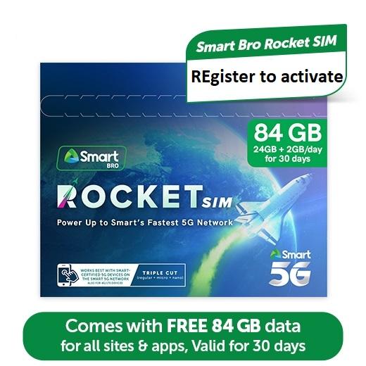 Smart Rocket Sim Load BPM SMART ROCKET SIM with 84GB free - TikTok Shop Philippines