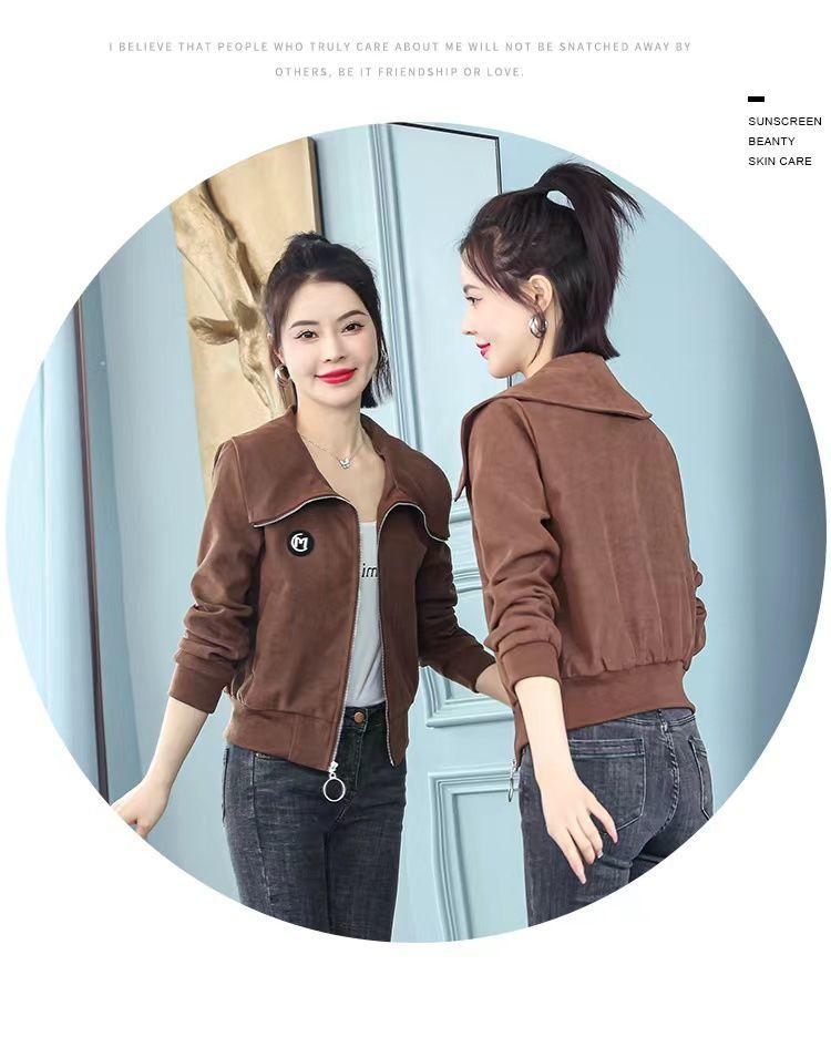 Product Introduction of Áo Khoác Ngắn Lót Lông Cừu / Không Lót Lông Cừu Cho Nữ, Áo Khoác Đồng Phục Bóng Chày Thường Ngày, Phong Cách Chanel Đa Năng Mới, Mùa Xuân Và Mùa Thu 23