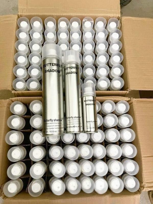  Gôm xịt tóc Butterfly Shadow 150ml 320ml 420ml 600ml Chính hãng 