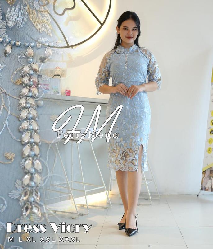 Dress Terbaru Viory Payet Natal 2023 Dress Jumbo LD 120/Dress/Dress Kondangan/Dress Simpel Elegan/Dress Kondangan Elegan/Dress Wanita Gereja/HafisOlshop 6