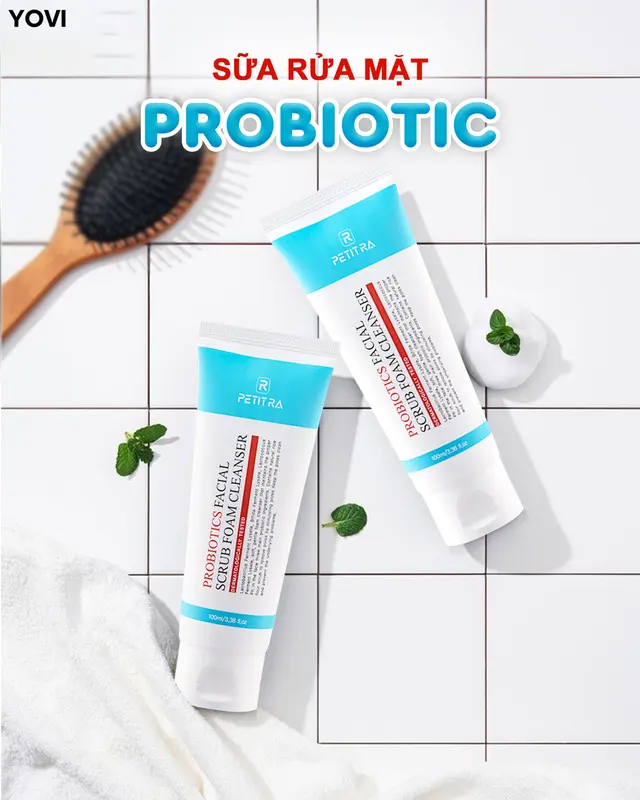 Sữa rửa mặt lợi khuẩn Probiotics Petitra làm sạch sâu, êm diu 2
