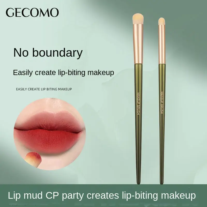 Gecomo Bite Lip Brush round Head Lipstick Blooming Brush Brush Lip Makeup Brush Multifunctional Portable Beauty Tools Cosmetic