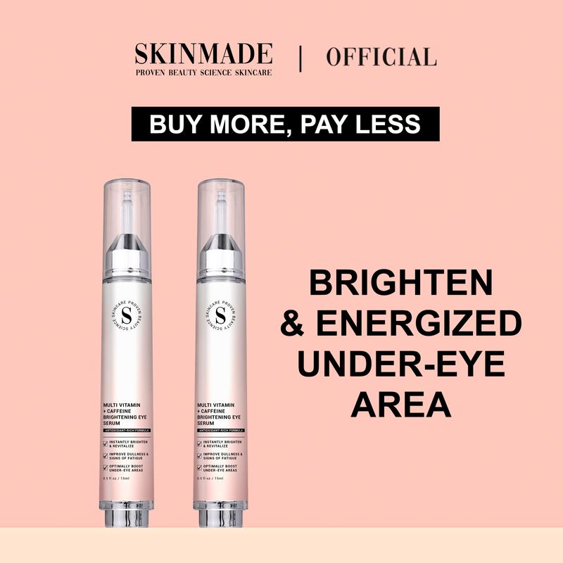 SKINMADE 2 Pcs Multi Vitamin + Caffeine Brightening Eye serum - TikTok ...