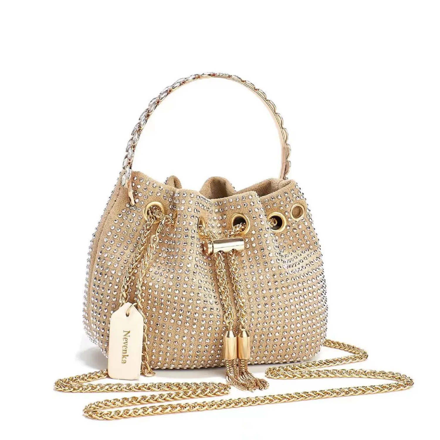 Korea Style Tas Selempang Wanita Tas Serut Bling-Bling Tas Pesta Cantik KSG2059 KSZ2530
