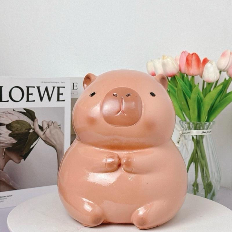   DEAL MỞ BÁN ￼ Heo đất CAPYBARA hot trend size ĐẠI Heo đất tiết kiệm trang trí decor 