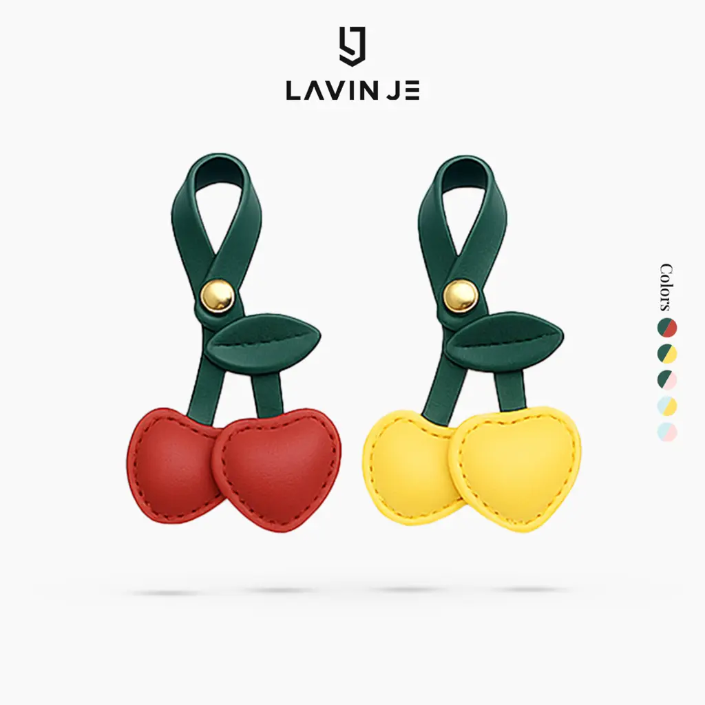 LAVIN JE Bag Charm Cherry Gantungan Tas Buah Ceri Aksesoris Tas Simpel G1091