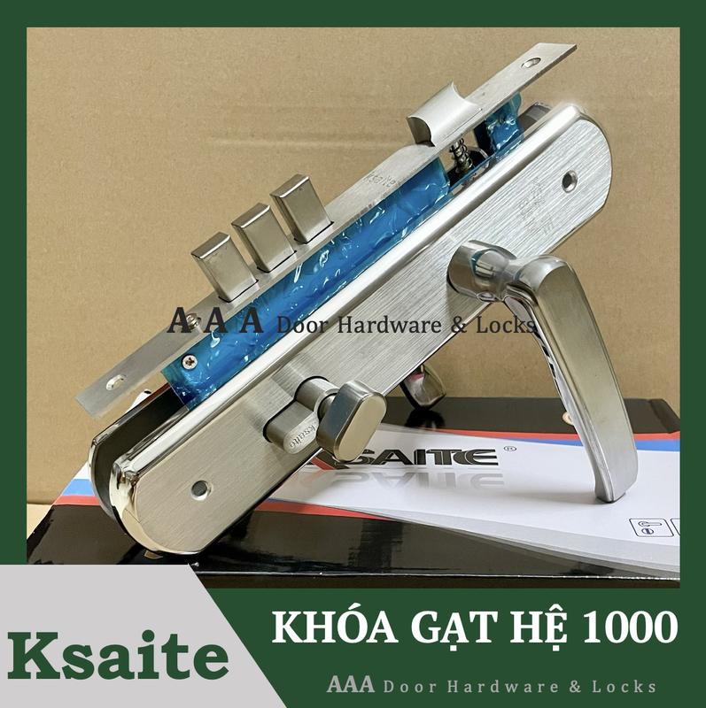 FB1088 Khoá Tay Gạt hệ 1000 inox Ksaite FB1088 dùng cho cửa nhôm sắt gỗ đố 4x8