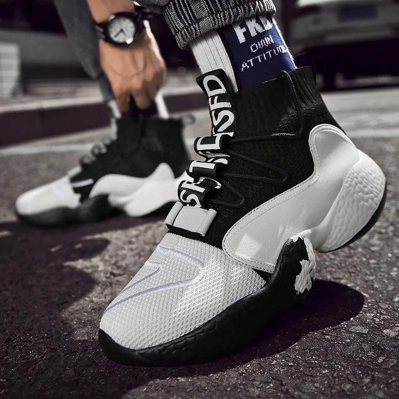προσαρμοσμένα αθλητικά παπούτσια Sock Mesh Αθλητικά παπούτσια Ανδρικά αναπνεύσιμα αθλητικά παπούτσια Ανδρικά παπούτσια για περπάτημα Τζόκινγκ Καλάθια υποδημάτων Homme Training Runner Training Runner_voghion.com