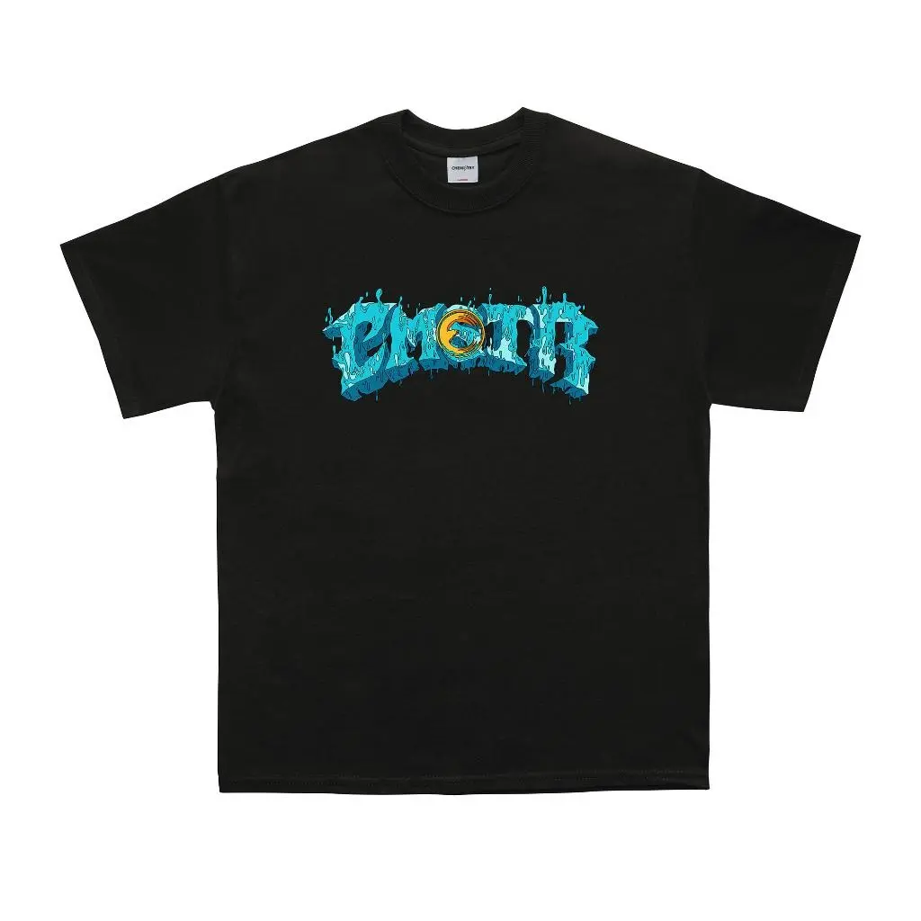 CHEMISTRY STRAIGHT T-shirt Kaos CMSTR Aqua Eagle Hitam
