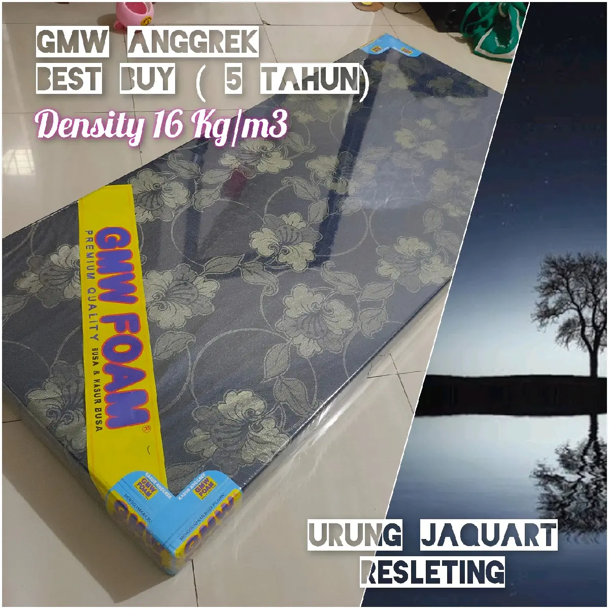 kasur busa GMW foam tipe Anggrek 90 x 200 x 14 5 tahun