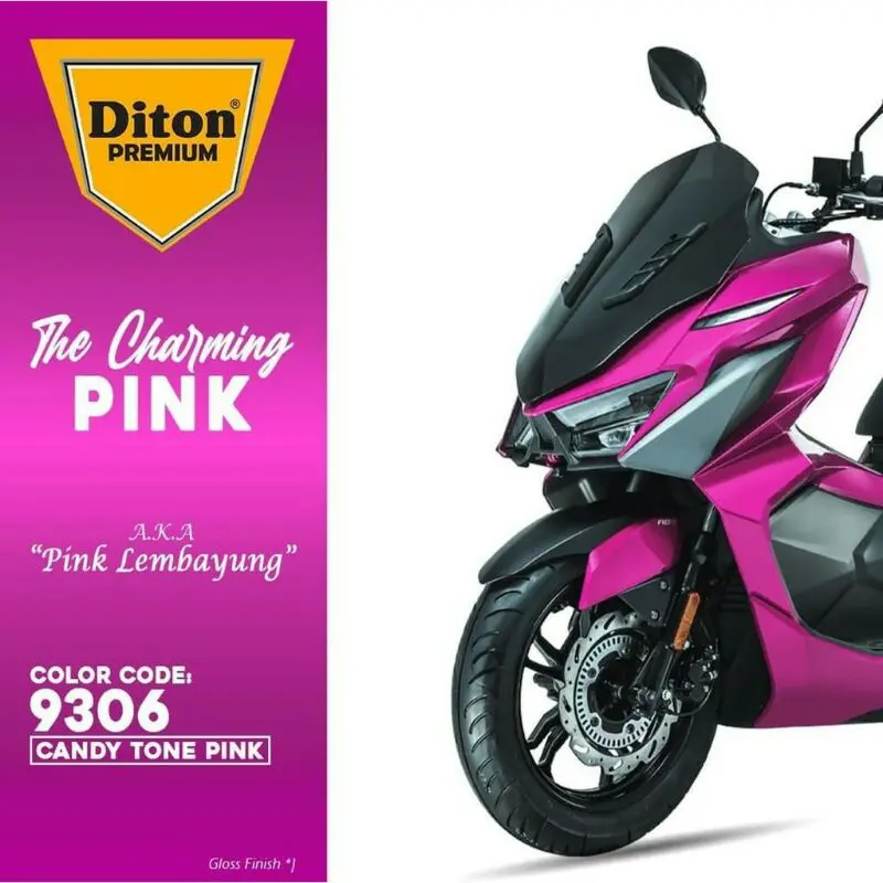 [cat semprot Diton Premium Candytone Pink 9306 400cc Pilok Pilox Diton Premium 0