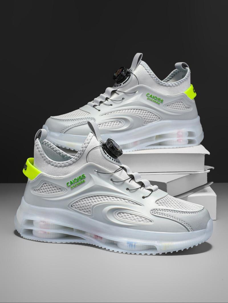 Product Introduction of Men's Fashionable Lace Up Low Top Sneakers, Casual Comfortable Breathable Sports Running Shoes, All-match Non-slip Sneakers for Daily Wear, Closed 1
