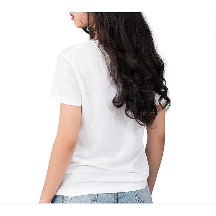 Áo Thun Nhóm Màu Trắng Mẫu AN03 Đồng Phục Du lịch Ngắn Tay Cổ Tròn NỮ Nam Top Women 2