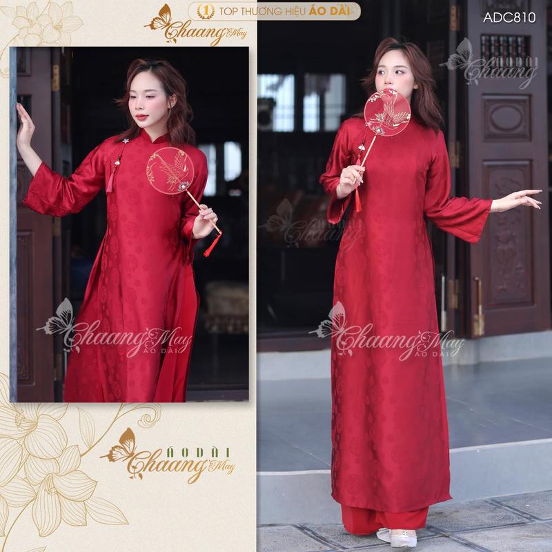 Áo dài cưới cô dâu cổ pháp phục Việt dáng suông xưa truyền thống Chaang may sẵn ADC810 4 tà dự tiệc cưới hỏi sự kiện lễ tết đẹp Nữ Women Traditional Dress áo dáng suông  Áo Cưới Ong