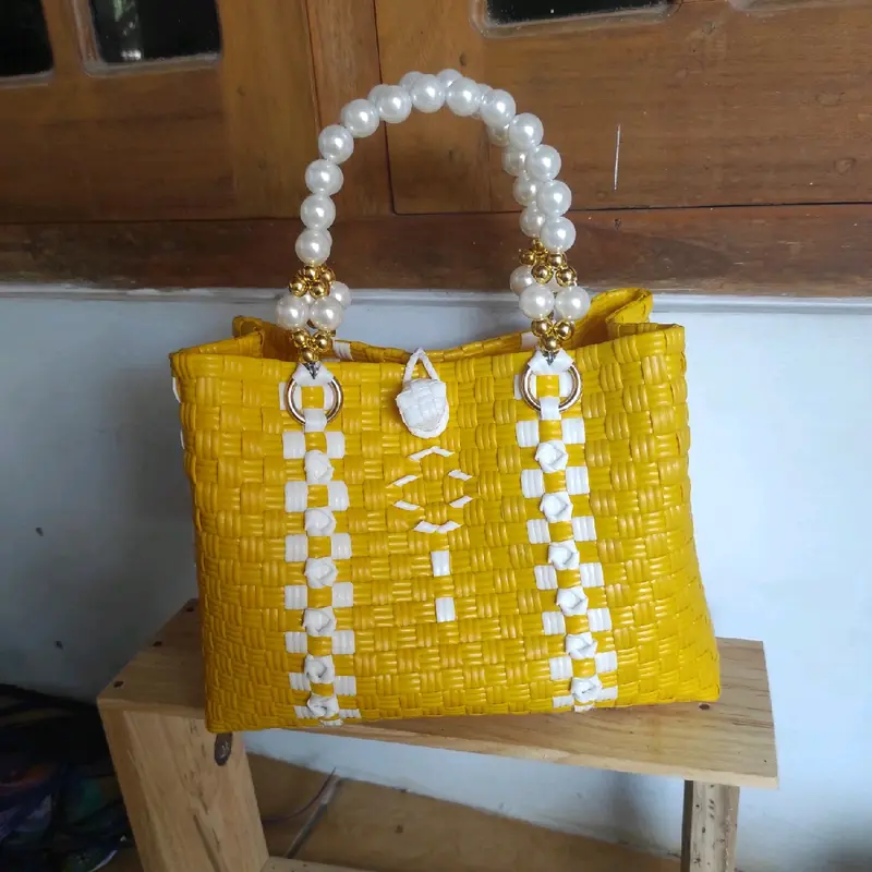 Tas Anyam Jali Modern Handle Mutiara 4