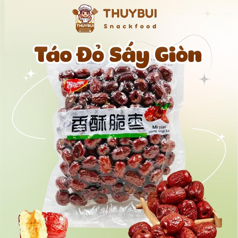 Táo Đỏ Sấy Giòn Không Hạt Giòn Tan Wakamono Vị Ngọt Tự Nhiên Túi 252G