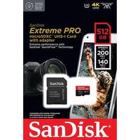 Gambar SanDisk Extreme Pro MicroSD, 200MB/s R, 140MB/s W, 512GB, SD adaptor (SDSQXCD-512G-GN6MA) dari GGSTORESBY Kota Surabaya 4 Tokopedia