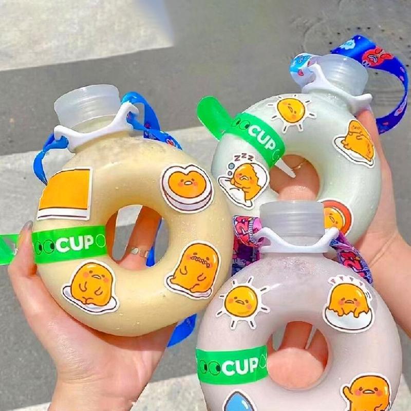 Bình Nước Nhựa Hình Tròn, Thiết Kế Sáng Tạo Và Dễ Thương, Có Ống Hút, Thích Hợp Cho Các Môn Thể Thao Ngoài Trời, Cầm Tay, Chống Sốc, Cốc Uống Nước Mùa Hè, Dành Cho Bé Gái, Hàng Mới Về 2023 0