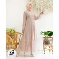 Gambar GAMIS OZIAS BROKAT IMPORT 09618 LD 105 I Gamis Fashion Simpel I Gamis Remaja Mewah - dusty dari Ozias.id Kota Administrasi Jakarta Barat 3 Tokopedia