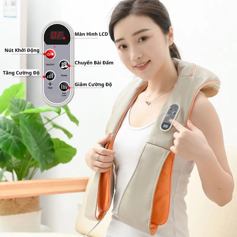 Máy Massage, Máy Matxa Cổ Vai Gáy, Máy Đấm Lưng, Khăn Choàng Massage 1