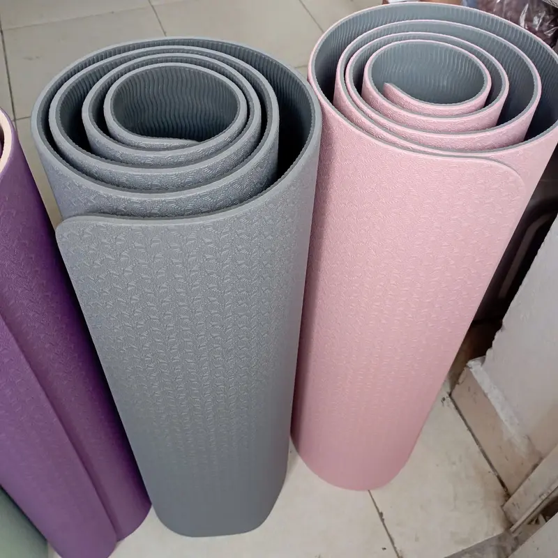 Thảm Yoga  2 mặt, đúc liền 2 lớp kt 180cm x 60cm dày 0.6cm 1