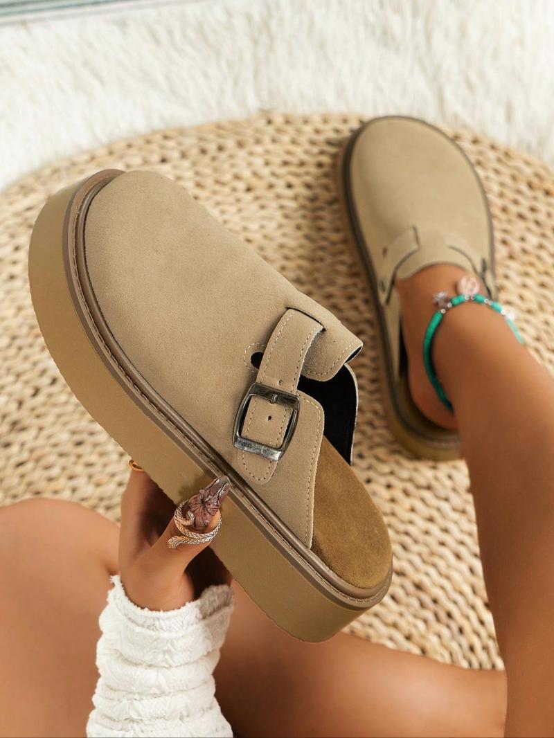 Product Introduction of Women's Solid Color Slip on Walking Shoes, Casual Comfortable Non-slip Shoes for Daily Wear, Female All-match Round Toe Shoes for Daily Wear Footwear Girl Slipon Apricot 6