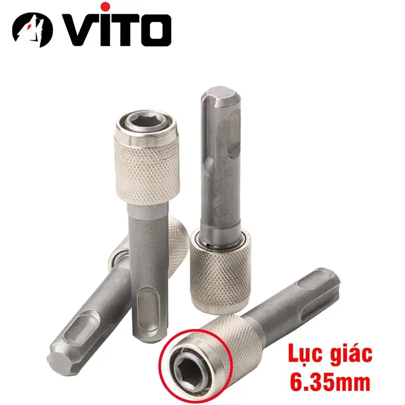Đầu Vít Chuyển Đổi Chân SDS Khoan Bê Tông Sang Chân Lục Giác VITO Có Bi Giữ 3