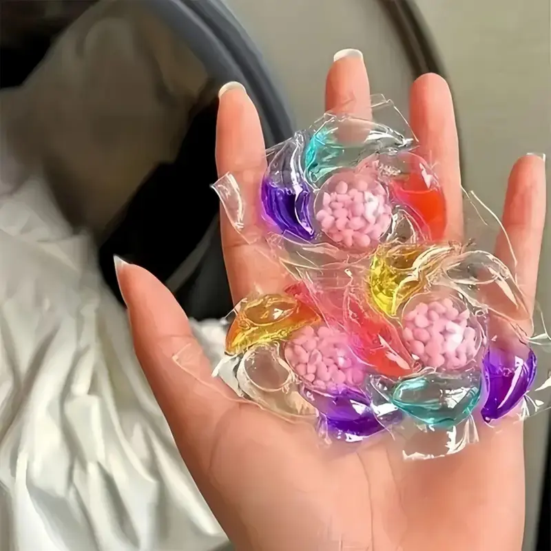 Concentrated Active Detergent Beads, 50pcs/box Long Lasting Fragrance Laundry Beads, Deep Cleaning Laundry Detergent 2