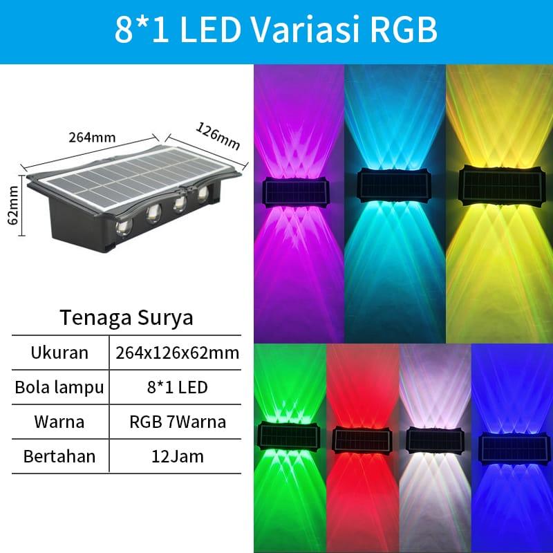 Lampu Tenaga Surya Lampu Hemat Energi Lampu Anti Air Solar Cell Panel 5 Watt 8 LED 1