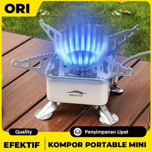 Kompor Camping Gas Alat Masak Lipat Kovar Mini Outdoor Nesting Stove Safety 003-5