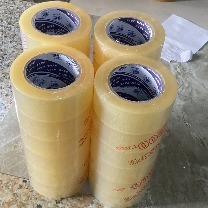 Băng keo 200yard lõi siêu mỏng 3mm, lốc 6 cuộn nặng 1.8kg 3