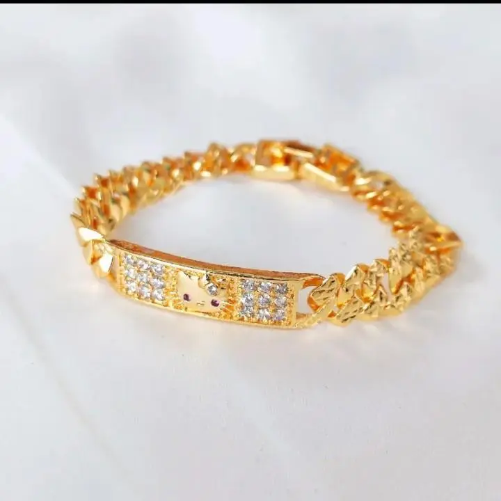 Gelang anak minimouse gold titanium asli aman untuk harian anak anak realpict 0