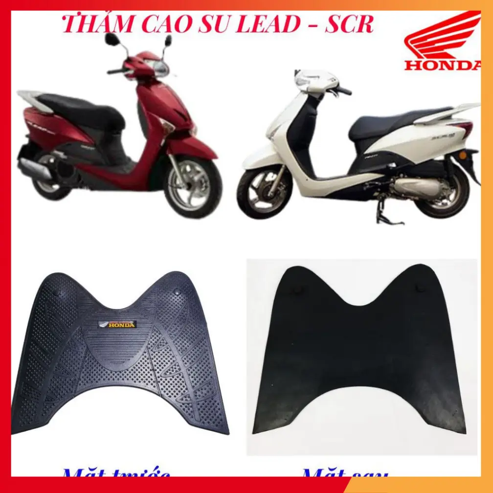 Thảm để chân Lead 2009 - 2012, SCR - Thảm lót sàn Cao Su Cho Honda Lead 110i, SCR